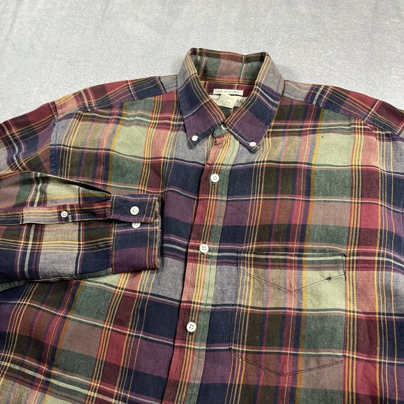 Banana Republic Other - Banana Republic Men's Irish Linen Button Down Shirt Multicolor Vacation Size Med